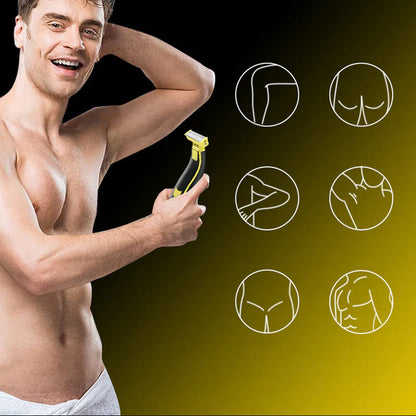 Rasoir utilisable sur peau sèche ou humide pour tout le corps