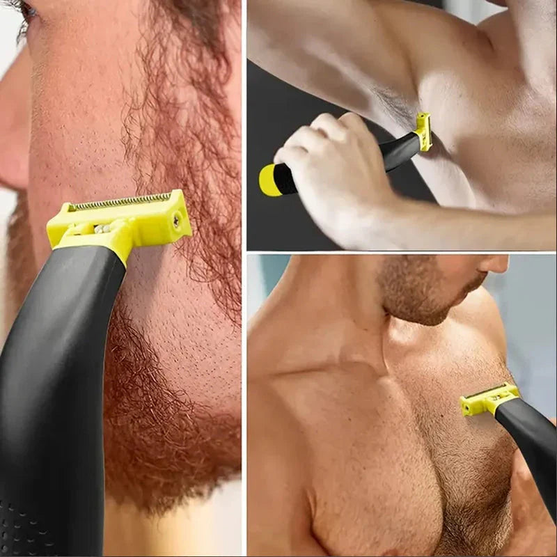 Rasoir utilisable sur peau sèche ou humide pour tout le corps