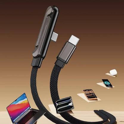 Câble intelligent 2-en-1 : charge rapide & support intégré – Type-C et iphone240W
