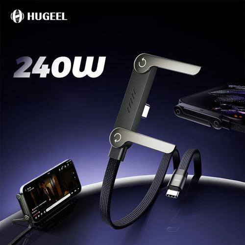 Câble intelligent 2-en-1 : charge rapide & support intégré – Type-C et iphone240W