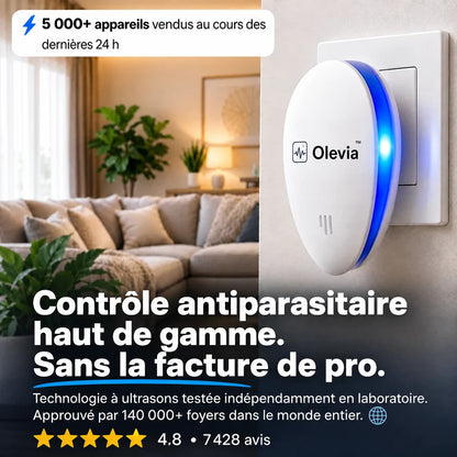 Répulsif Antiparasitaire à Ultrasons – Éliminez définitivement plus de 14 nuisibles